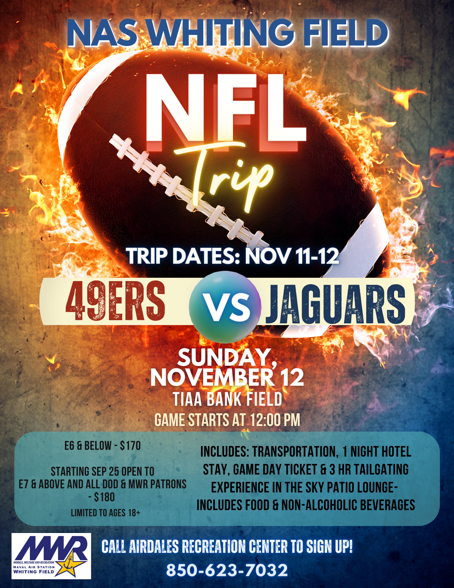 NFL Ticket and Hotel Packages